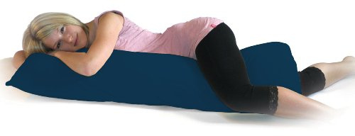 Dukal | Bezug für Seitenschläferkissen | 40 x 120 cm | aus hochwertigem DOPPEL-Jersey | 100% Baumwolle | Farbe: Petrol