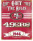 Party Animal NFL geprägtes Metallschild im Vintage-Stil, San Francisco 49ers
