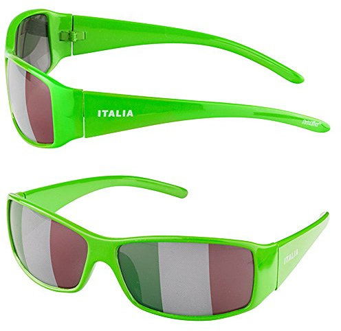 Taffstyle® Fanartikel Sonnenbrille Fan Brille zur Fussball Weltmeisterschaft WM & EM Europameisterschaft 2016 Länder Flagge Style - Italien