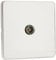 Knightsbridge SF0100PC (Non-Isolated) Screwless 1-Gang Tv Outlet, Polished Chrome