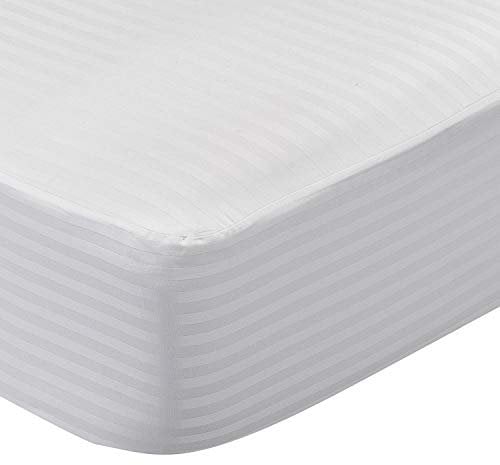Pikolin Home - Coprimaterasso in tessuto fasciato 100% cotone, 160 x 190/200 cm, letto da 160
