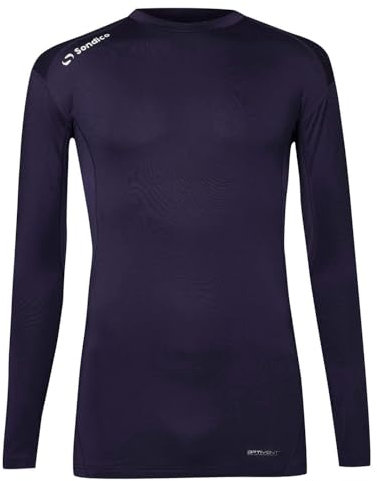 Sondico Mens Base Core Long Sleeve Base Layer Top Navy S