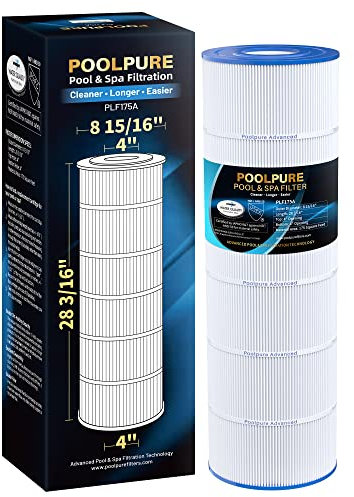 POOLPURE PLF175A Poolfilter ersetzt Hayward C1750, CX1750RE, PA175, Unicel C-8417, Filbur FC-1294, Sta-Rite PXC 175, Waterway PCCF-175, 25230-0175S, 817-01 75P, 1 Stück Kartusche, 1 Packung