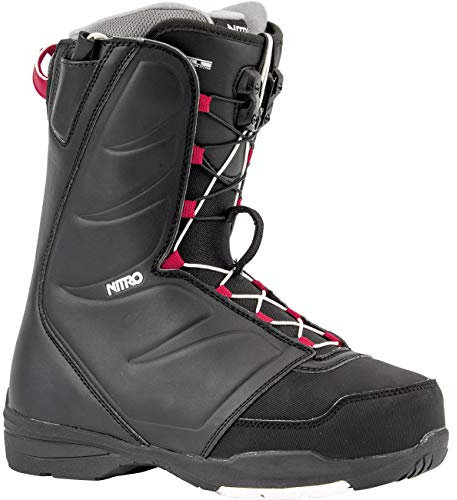 Nitro Snowboards Damen FLORA TLS '20 All Mountain Freestyle Schnellschnürsystem günstig Boot Snowboardboot, 24.5, BLACK