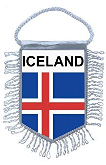 Akachafactory Wimpel mini Flagge Fahne flaggen miniflagge Island