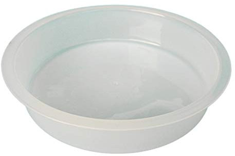 Fenteer Runde Vogeltränke Vogelbecken aus Kunststoff für Wildvögel, Weiss