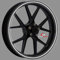 Autodomy Pegatinas Llantas Moto Reflectante Sport | Juego Completo para 2 Llantas de 15 a 19 Pulgadas | Adhesivos Reflectantes Moto (Blanco/Plata Reflectante, Ancho 7 mm)