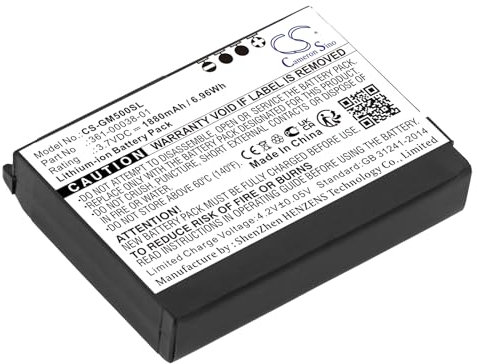 TECHTEK Batterie 1880mAh Compatible avec [Garmin] Aera 500, Aera 510, 550, 560, Nuvi 500, Nuvi 510, 550, Zumo 220, Zumo 600, 650, 660, 660LM remplace 010-11143-00, 3 FBA