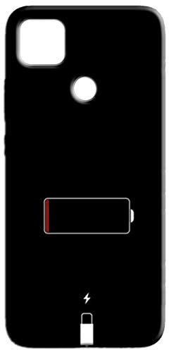 Mixroom - Carcasa trasera de TPU y silicona blanda para Realme C21, diseño de batería descargada M681