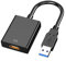 Adaptador USB a HDMI, cable USB 3.0/2.0 a HDMI Convertidor de vídeo multipantalla - PC portátil Windows XP 7/8/8.1/10, escritorio, portátil, PC, monitor, proyector, HDTV