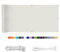 HERILIOS Balkon Sichtschutz, Balkonabdeckung 220 g/m² Innen Balkonverkleidung UV-Schutz (210Größen&21Farben) Ohne Bohren mit Ösen Kabelbinder und Kordel für Balkongeländer Terrasse,130X200CM Weiß