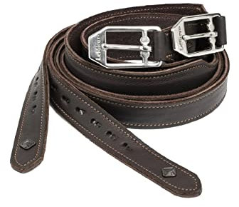 LeMieux Vector Pro Steigbügelriemen Leder, 145 cm, Schwarz