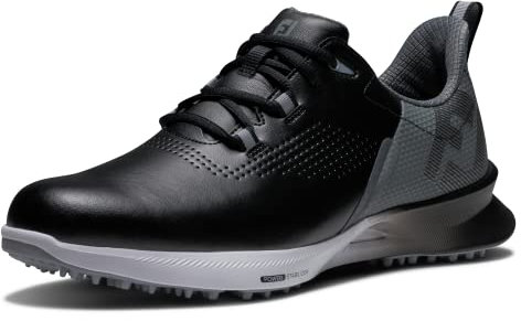 FootJoy Herren Fj Fuel Golfschuh, Schwarz, Anthrazit, Silber, 45.5 EU