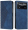 KOUYI Coque pour Xiaomi Mi Poco X4 Pro 5G, Premium Flip Housse Étui Protection Rabat Clapet Portefeuille Phone Cover Magnétique [Porte Cartes] Antichoc Béquille Cover (Bleu)