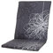 KETTtex 0519 Auflage Mittellehner Korsika grau-silber gemustert 109x49x4 cm Sitzpolster