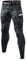 Ruowuhen Herren Kompressionshose mit Taschen, Männer Sport Leggings Laufhosen Schnelltrocknend Fitness Funktionsunterhose Tights Tarnfarben Schwarz L
