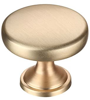 AITITAN 10 Pack Gold Door Knobs for Cabinets and Drawers - 30mm Length Single Hole Gold Door Knobs for Cupboards