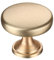 AITITAN 10 Pack Gold Door Knobs for Cabinets and Drawers - 30mm Length Single Hole Gold Door Knobs for Cupboards