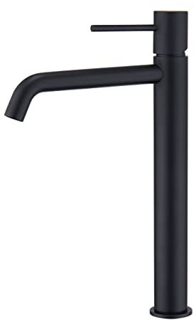 IMEX BDM039-3NG MONZA Grifo Monomando Lavabo Alto Negro Mate