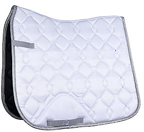HKM Dressage Competition Schabracke Weiß/Silber One Size