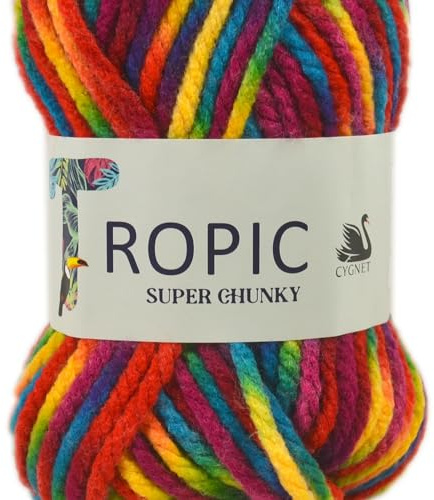 Cygnet Tropic Super Chunky Acrylic Knitting Yarn (Maccaw 203)