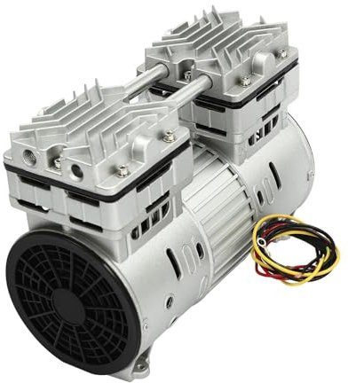 Compresor de aire silencioso 8 bares Motor 500W/800W Grupo compresor sin aceite compresor rotor Cabeza 125 l/min (800W)