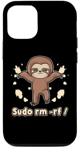 Hülle für iPhone 15 Sudo rm -rf / Linux Admin Nerd Gaming Hacker Karate Faultier