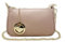 Chicca Borse Borsetta da donna in pelle, borsa a tracolla clutch (Cipria)