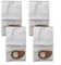 Compatible Dust Bags For Nilfisk Buddy II Wet/Dry Vacuums Seamless Cleaning Performance(4 Pack)