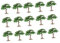 EXCEART 15St Gartendekorationen mikrolandschaft glasgefäß Terrarium nebler Terrarium unterschrank Small Pine Micro Landscape Mini-Bäume für Terrarien Simulationsbaum