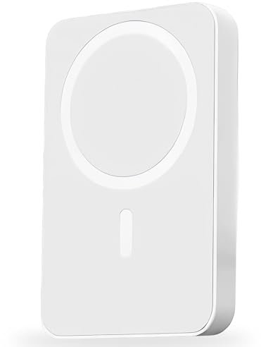 Batterie Externe Magnétique, Magnetic Powerbank,Mini Batterie Externe PD20w Fonction de Charge Rapide sans Fil Chargeu, Recharge Rapide Portable Compatible avec iPhone15&14&13/12/Pro/Pro Max