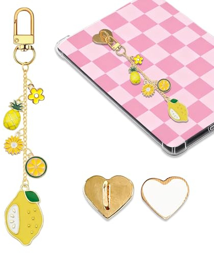 LMZLJZ Chaînes de charme pour Kindle, bracelets de charme mignons pour liseuse et téléphone compatibles avec Kindle, liseuse, téléphone iPad, AirPod, cadeaux pour les lecteurs et les amoureux des