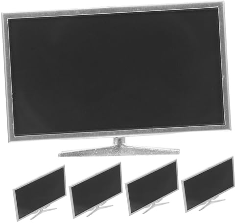 OFFSCH 5pcs Mini Simulation Tv Dollhouse Miniature Lcd Screen Realistic Model for Dollhouse Scene Layout and Landscaping Tiny Toy Television Accessories