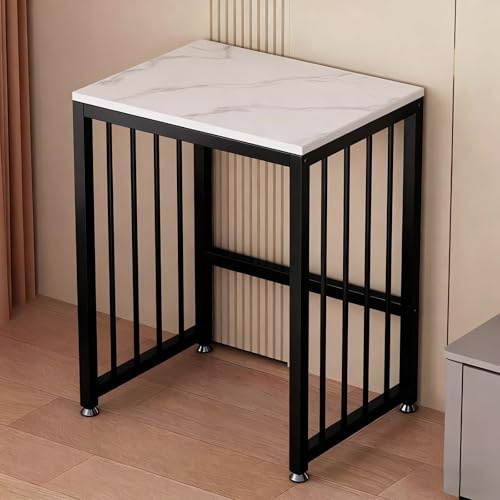 ZAQYCM Supporto per Robot aspirapolvere Tavolino Laterale per Robot Aspirapolvere Industriale con Ruote, Tavolo Mini Frigorifero per Camera da Letto/Garage/Dormitorio/Cucina, 55x40x60cm(Gold,1 Layer)