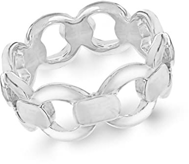 Tuscany Silver Damen Ring Sterling Silber Glied - Größe P