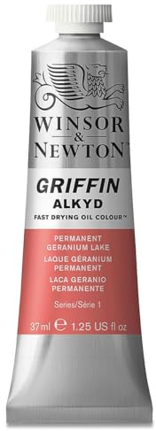 Winsor & Newton : Griffin : Alkyd Oil Paint : 37ml : Permanent Geranium Lake