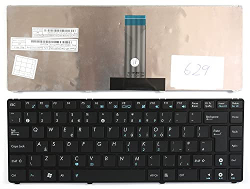 Asus Eee PC 1201T Laptop-Tastatur, schwarzer Rahmen, UK-Layout, Schwarz