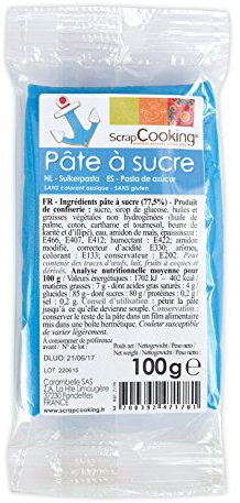 Pâte à sucre bleu 100g, Scrapcooking