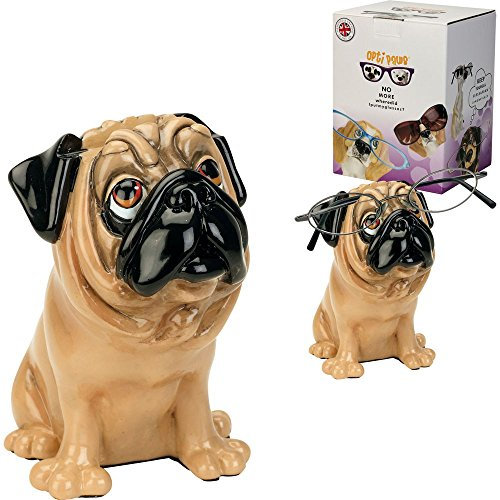 Arora Little Paws 8017 Brillenhalter, Mops, Hellbraun, Einheitsgröße