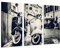 Wandbild - Bild Motorräder Vespa Vintage, 97 x 62 cm, Holzdruck - XXL Format - Kunstdruck, 26307