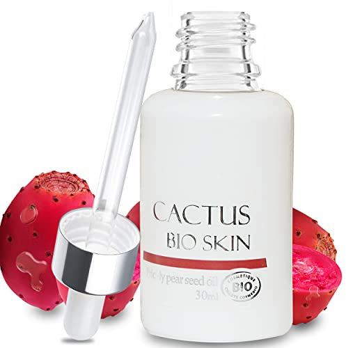 Pure Huile de pépins de figue de barbarie, 100% Pure, Bio, Anti-age, Hydratante, Certifiée Ecocert - Flacon compte-gouttes 30mL