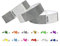 1000 Eintrittsbänder aus Tyvek - Party Einlassbänder, Securebänder, Festival Armbänder, Kontrollbänder für dein Event (Silver, 1000 Pack)