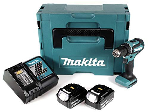 Makita DDF 485 RGJ Akku Bohrschrauber 18V 50Nm im Makpac + 2x 6,0 Ah Akku + Ladegerät