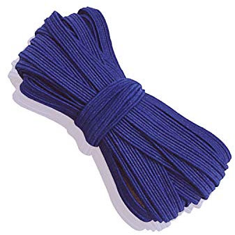 WedDecor 5mm Flat Elastic Band for Sewing, Thin Elastic Cord for Arts and Crafts, DIY for Dressmaking, Waistband, Thread for Bracelet, Haberdashery and Cloth Size Adjusment, Royal Blue, 5 Metres