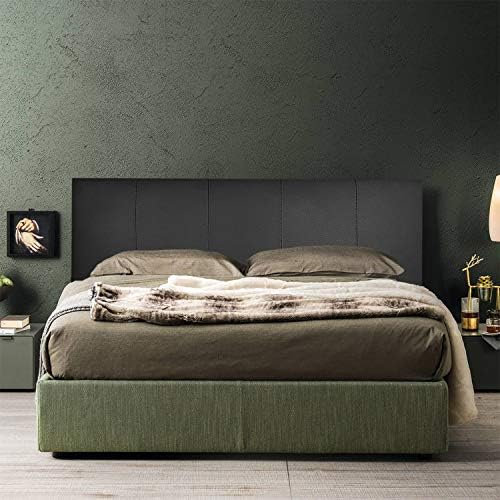 P17 - KOPFTEIL | Rückenlehne aus Kunstleder | Farbe Schwarz | Nähstreifen | Abmessungen L.160 H.60 |