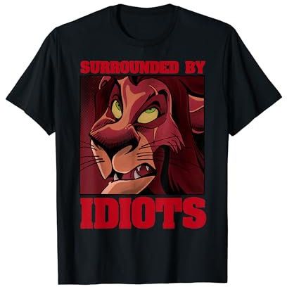 Disney The Lion King Scar Surrounded By Idiots Poster T-Shirt