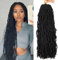 Lot de 6 Extensions de Cheveux Synthétiques Bouclés Ondulés au Crochet - 61 cm - Pré-Bouclés - 1B