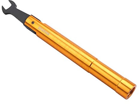 CHJIENJUJIDZ 1 stück 0,5-3n.m 8mm SMA Drehmomentschlüssel RF-Anschluss Öffnen Sie den Kommunikationsschlüssel Koaxialadapter-Konverter Gerade Gold-0.57Nm