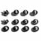 STUDIAMONDS Gummistollen für Fußballschuhe - 12 Fußballstollen Standardgewinde-TPU Studs (Transluzent Schwarz)