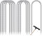 Trampoline Stakes Trampoline Anchors High Wind Heavy Duty Trampoline accessories Galvanized Steel Set of 8 for Trampolines, Swing Sets, Canopies, Camping Tarps, Trapping, Sheds, Dog Tie Out